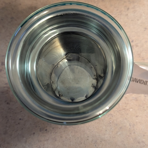 David's Tea - Clear Green Gradient Glass Mug with Handle - Picture 4 of 5